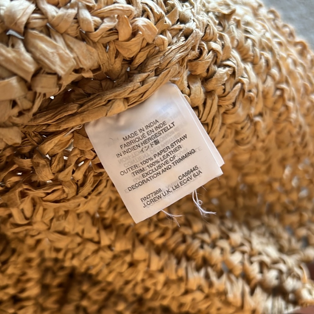 J. Crew Tan Woven Tote Bag - Picture 6 of 9